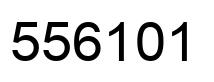 Number 556101 black image