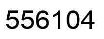 Number 556104 black image