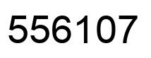 Number 556107 black image