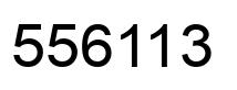 Number 556113 black image