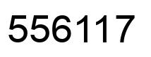 Number 556117 black image