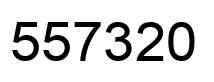 Number 557320 black image