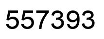 Number 557393 black image