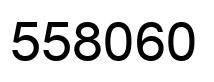 Number 558060 black image
