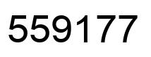 Number 559177 black image