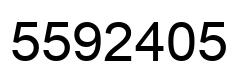Número 5592405 imagen negro