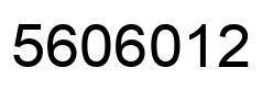 Number 5606012 black image