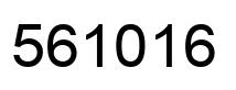 Number 561016 black image