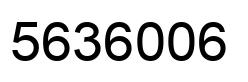 Number 5636006 black image