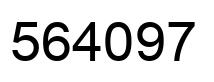 Número 564097 imagen negro