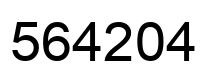 Número 564204 imagen negro