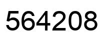 Número 564208 imagen negro