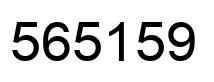 Number 565159 black image