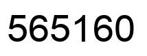 Number 565160 black image