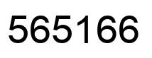 Number 565166 black image