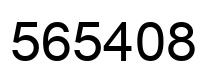 Number 565408 black image