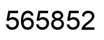 Number 565852 black image