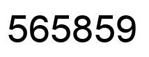 Number 565859 black image