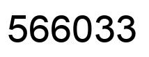 Number 566033 black image