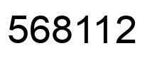 Number 568112 black image