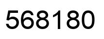 Number 568180 black image