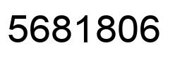 Number 5681806 black image
