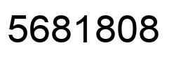 Number 5681808 black image