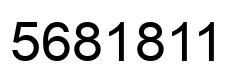 Number 5681811 black image