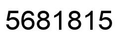 Number 5681815 black image
