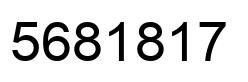 Number 5681817 black image