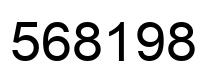 Número 568198 imagen negro