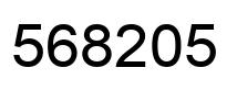 Número 568205 imagen negro