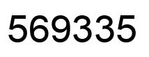 Número 569335 imagen negro