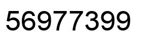 Number 56977399 black image