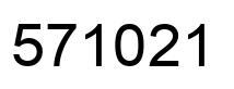 Number 571021 black image