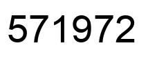 Number 571972 black image