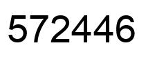 Number 572446 black image