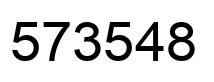 Number 573548 black image