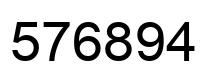 Número 576894 imagen negro