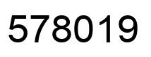 Number 578019 black image