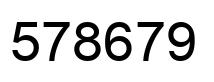 Número 578679 imagen negro