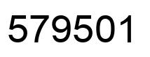 Número 579501 imagen negro