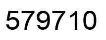 Number 579710 black image