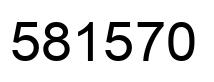 Number 581570 black image