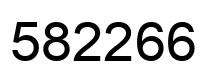 Number 582266 black image