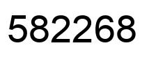 Number 582268 black image