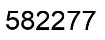 Number 582277 black image