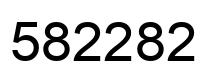 Number 582282 black image