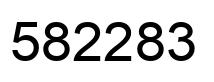 Number 582283 black image