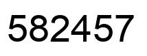 Número 582457 imagen negro